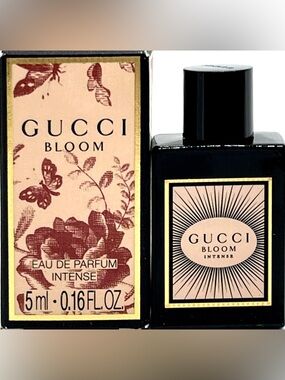 Gucci Bloom Intense 5ml - Black & Blush Floral Box